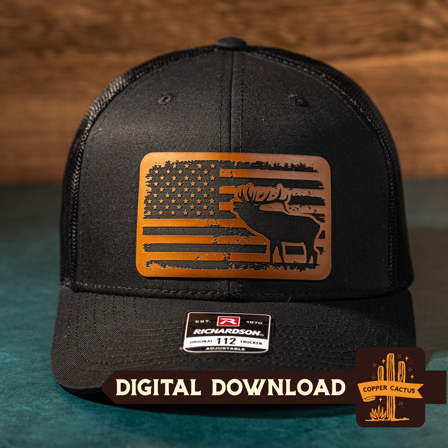 Elk USA Flag | SVG Cut File