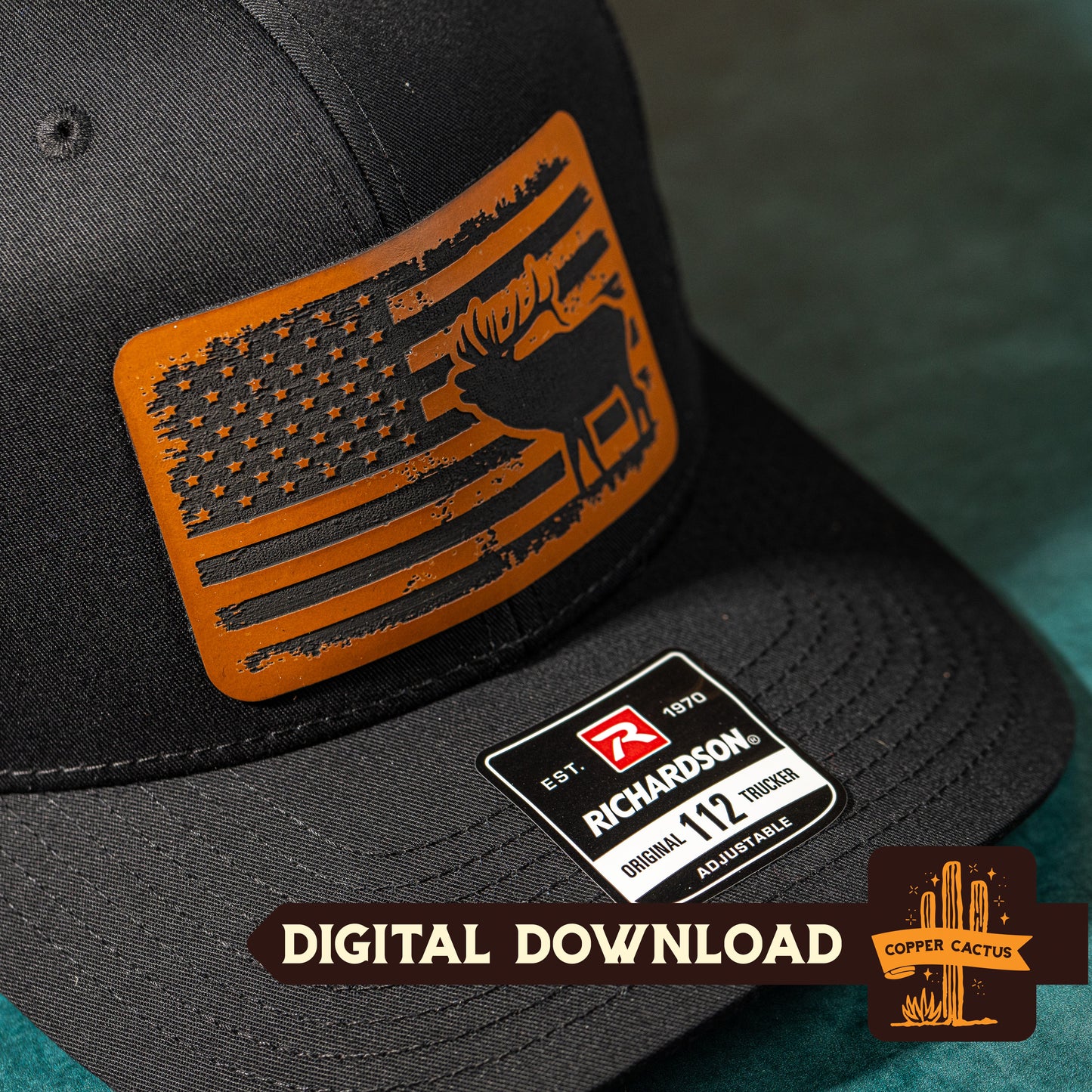 Elk USA Flag | SVG Cut File