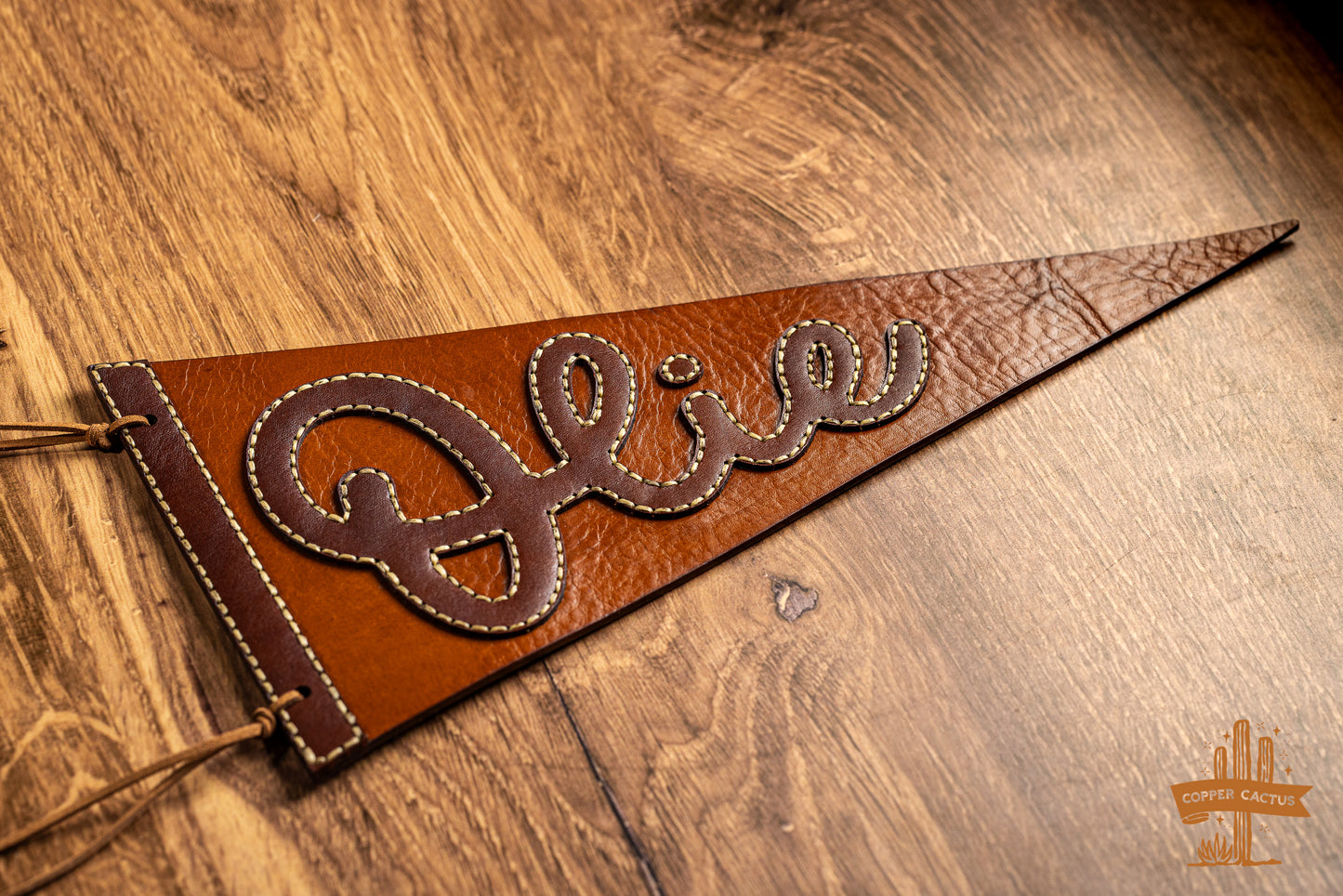 Personalized Leather Pennant