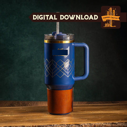 Stanley 40oz Tumbler BOTTOM Wrap - Laser File - Digital Download