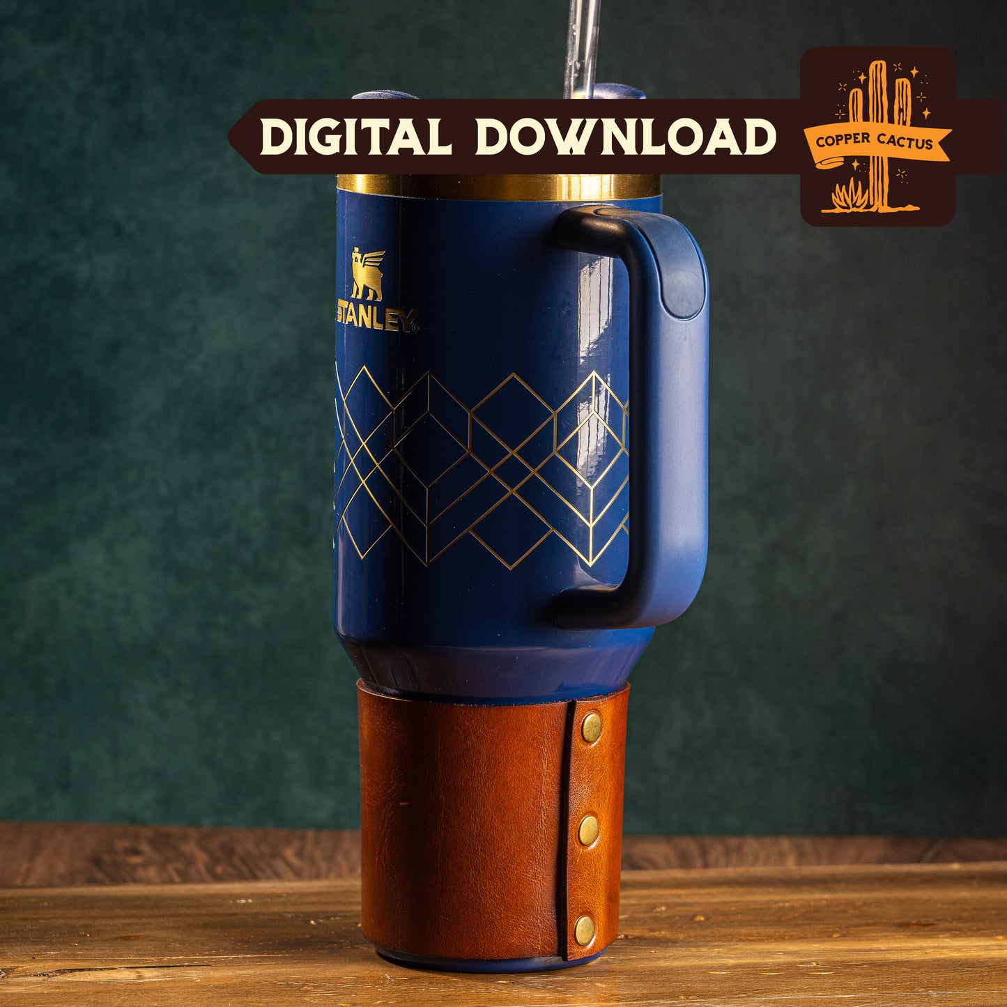 Stanley 40oz Tumbler BOTTOM Wrap - Laser File - Digital Download