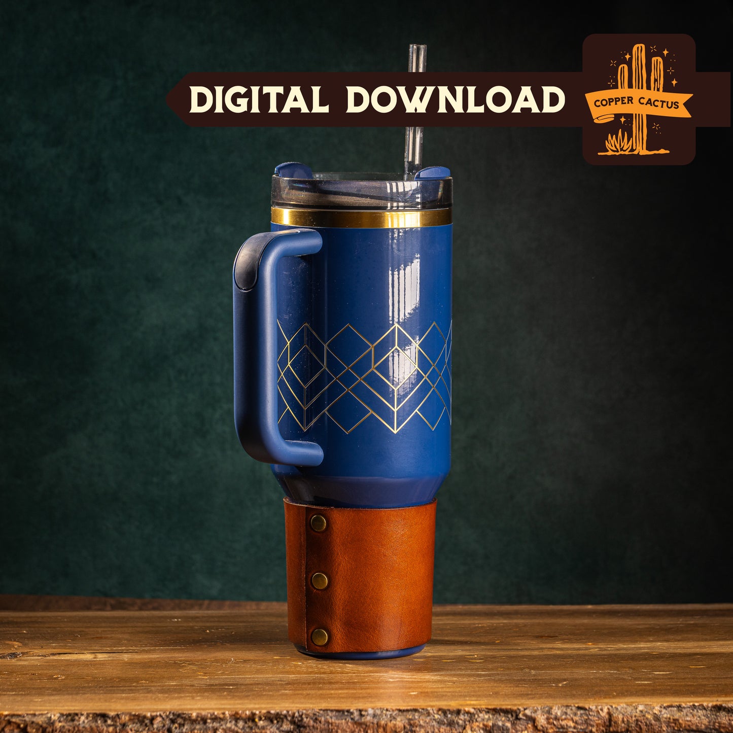 Stanley 40oz Tumbler BOTTOM Wrap - Laser File - Digital Download