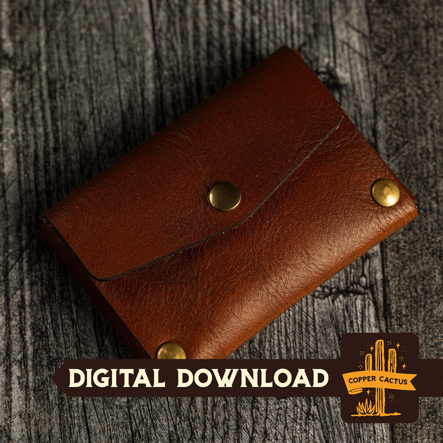 Leather Business Card Holder Cut File - Digital Download