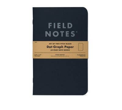 Pitch Black Note Book | Field Notes