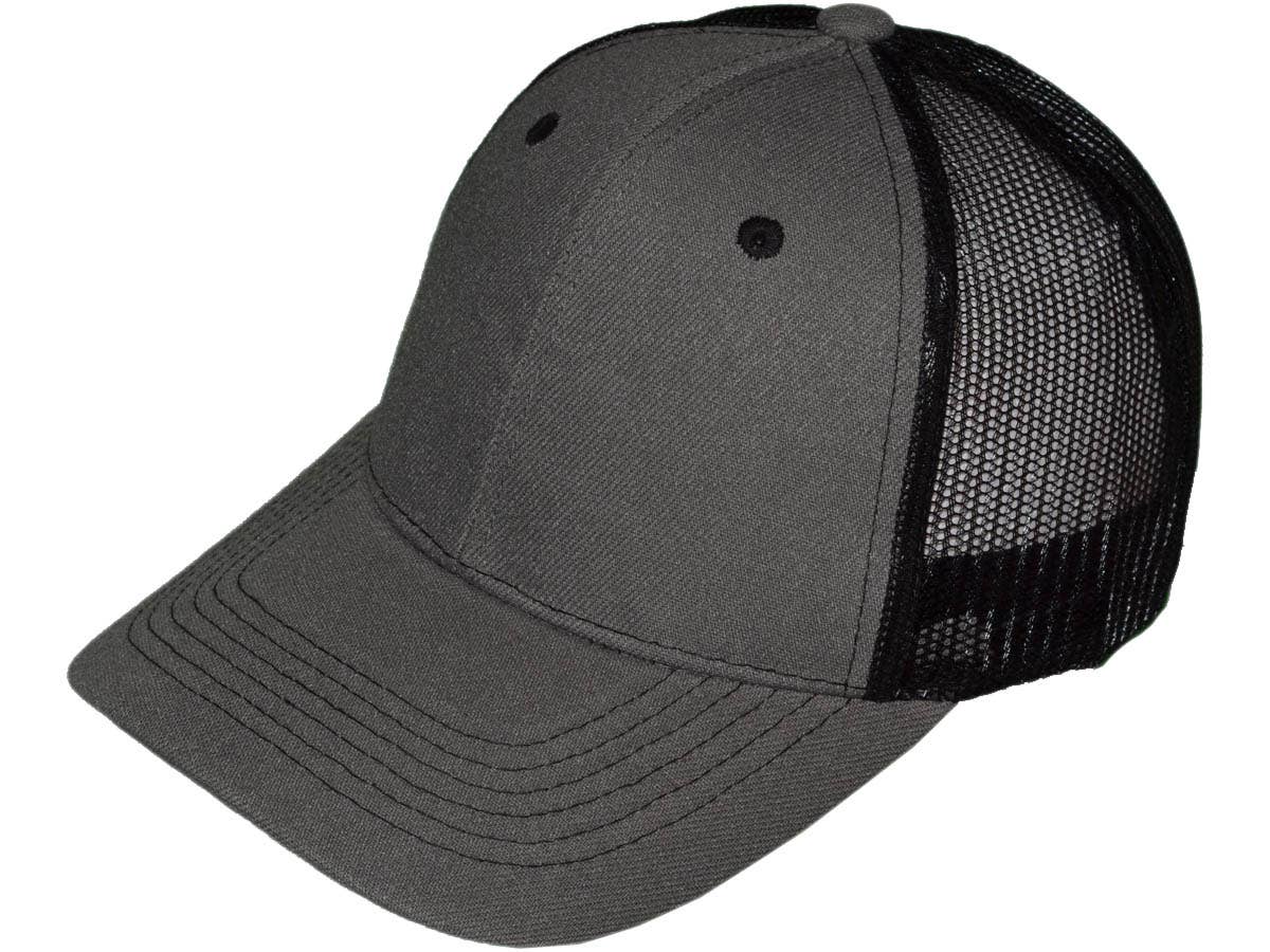 *Youth Size* Blank Trucker Hats - Structured Mesh BK Caps