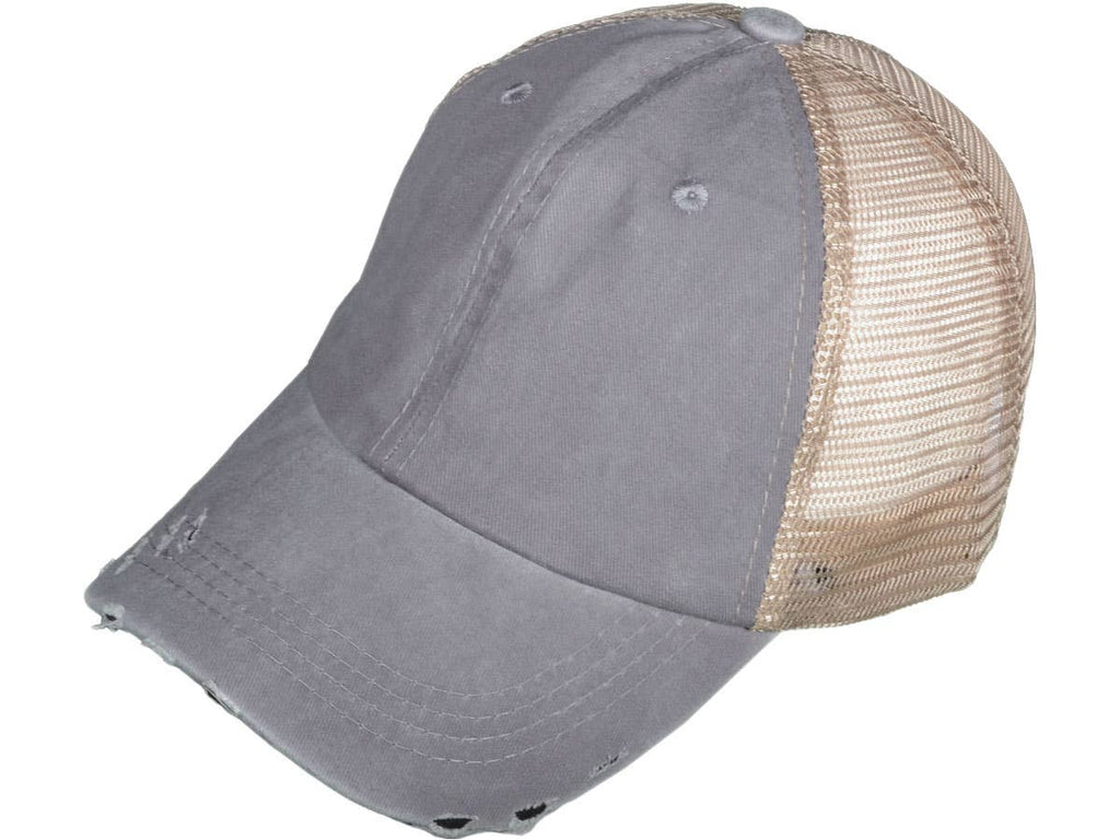 Vintage Trucker Hats - Unstructured Pigment-Dyed Distressed