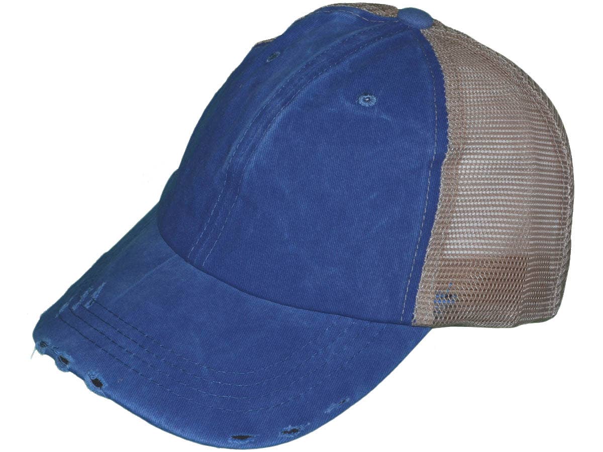 Vintage Trucker Hats - Unstructured Pigment-Dyed Distressed