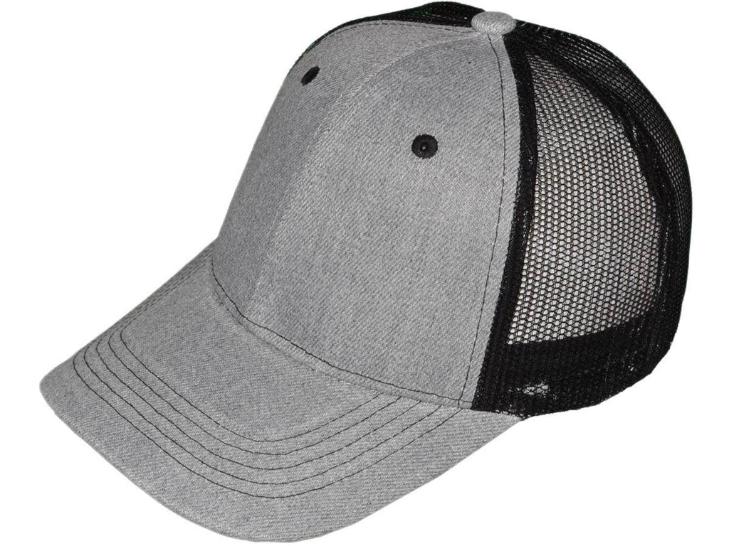 *Youth Size* Blank Trucker Hats - Structured Mesh BK Caps