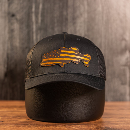 Largemouth Bass USA Flag  | Trucker Hat