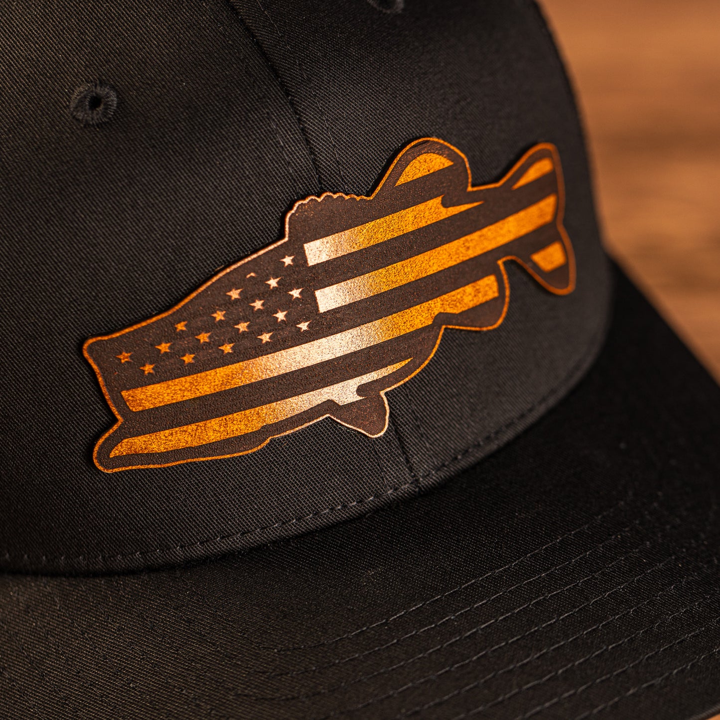 Largemouth Bass USA Flag  | Trucker Hat