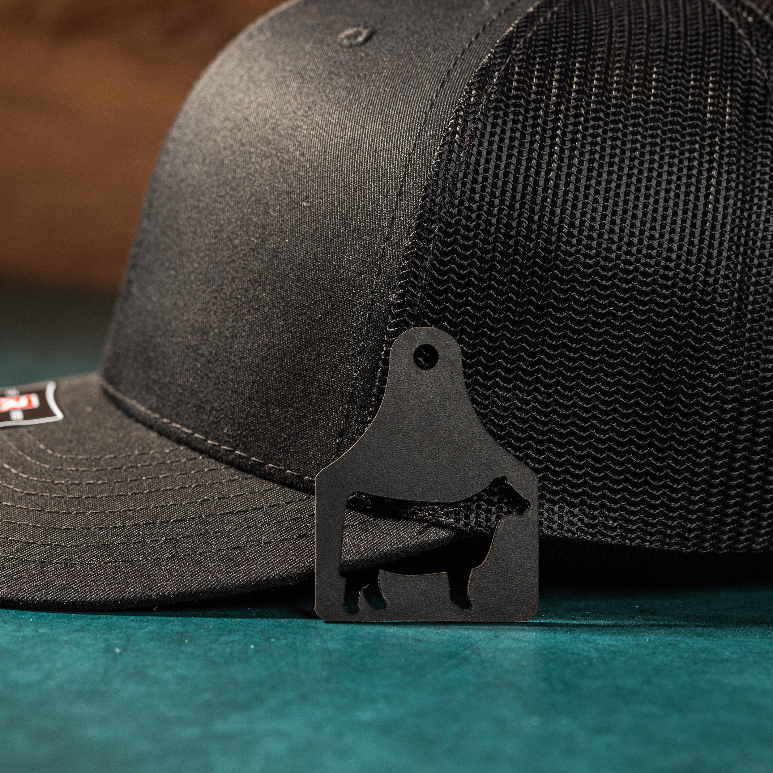 Eartag Steer Cutout | Leather Patch