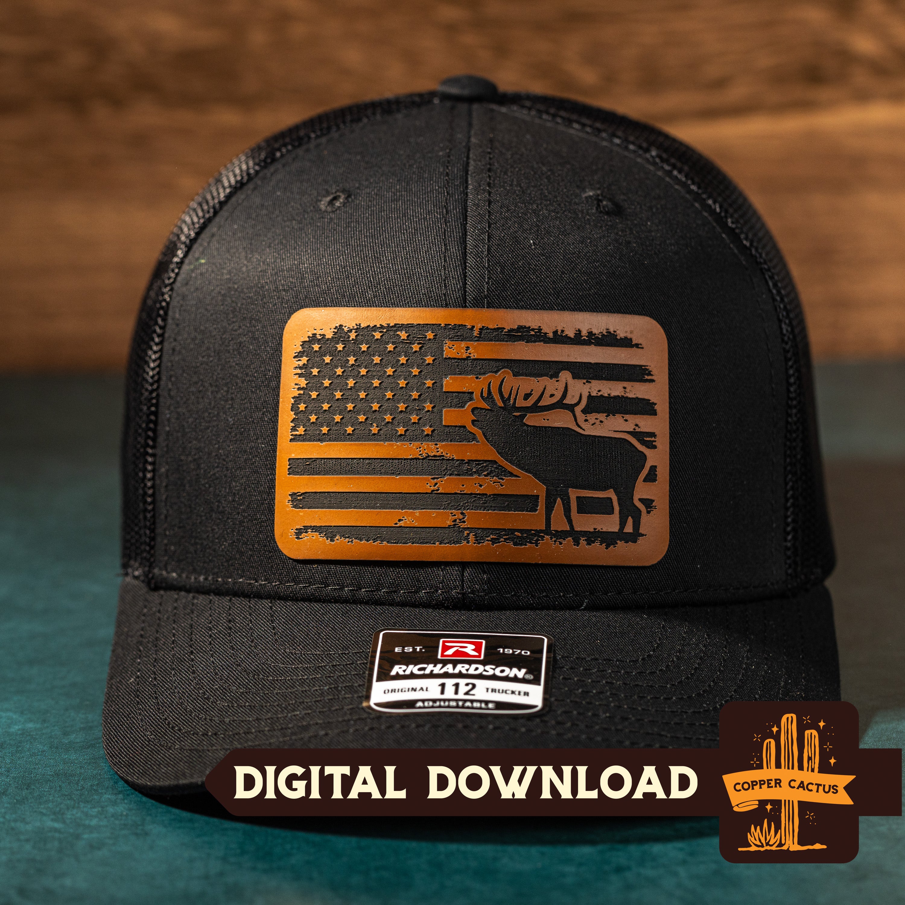 Elk USA Flag | SVG Cut File