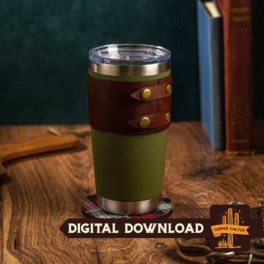 20oz Tapered Tumbler Wrap - Laser File - Digital Download