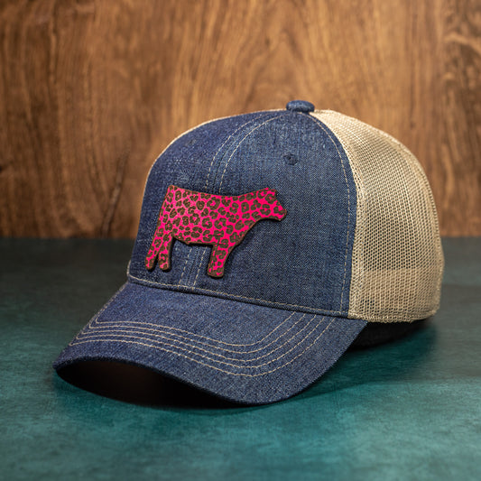 Show Steer Fuchsia Leopard | Women's Mesh Back Hat