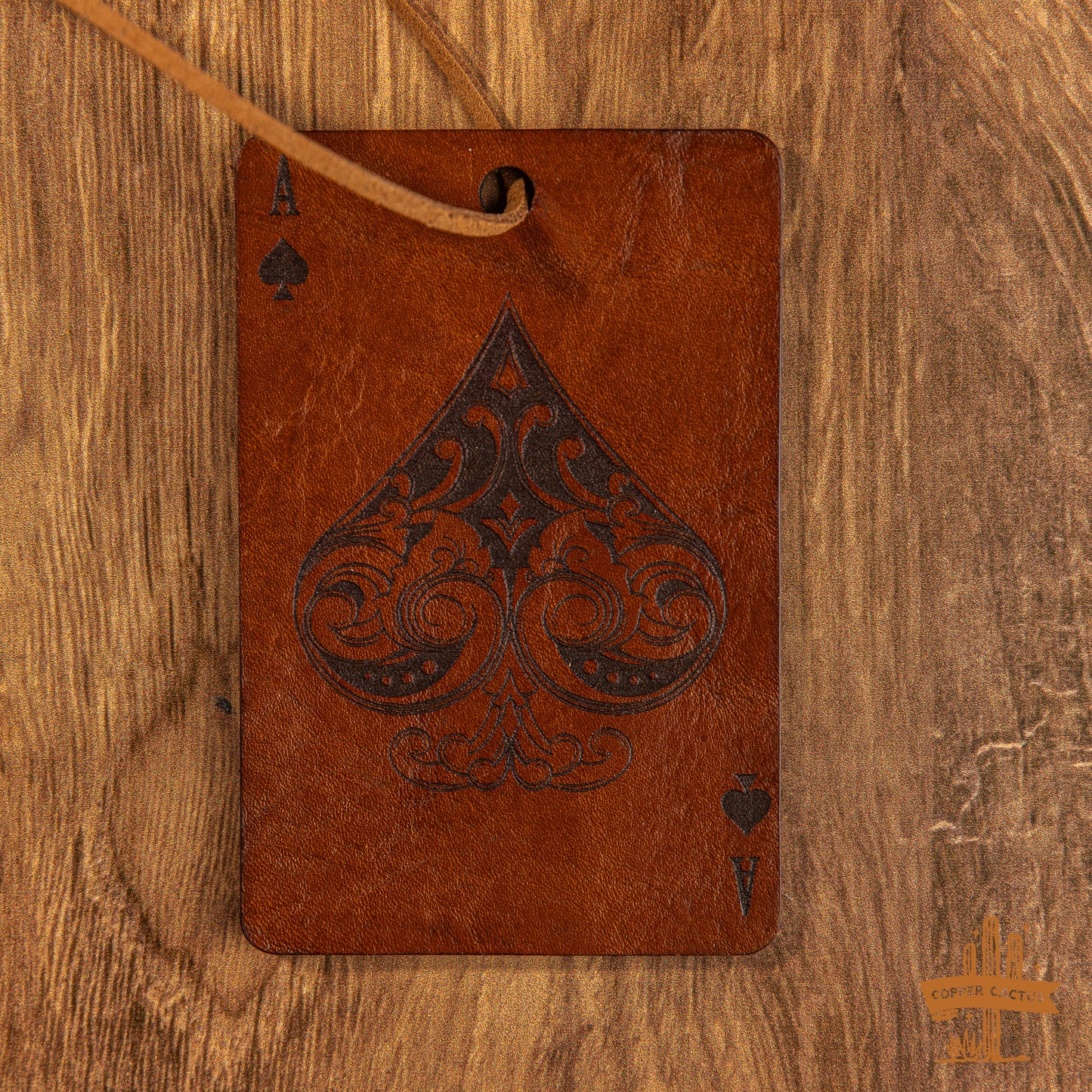 Leather Car Freshie | Aces