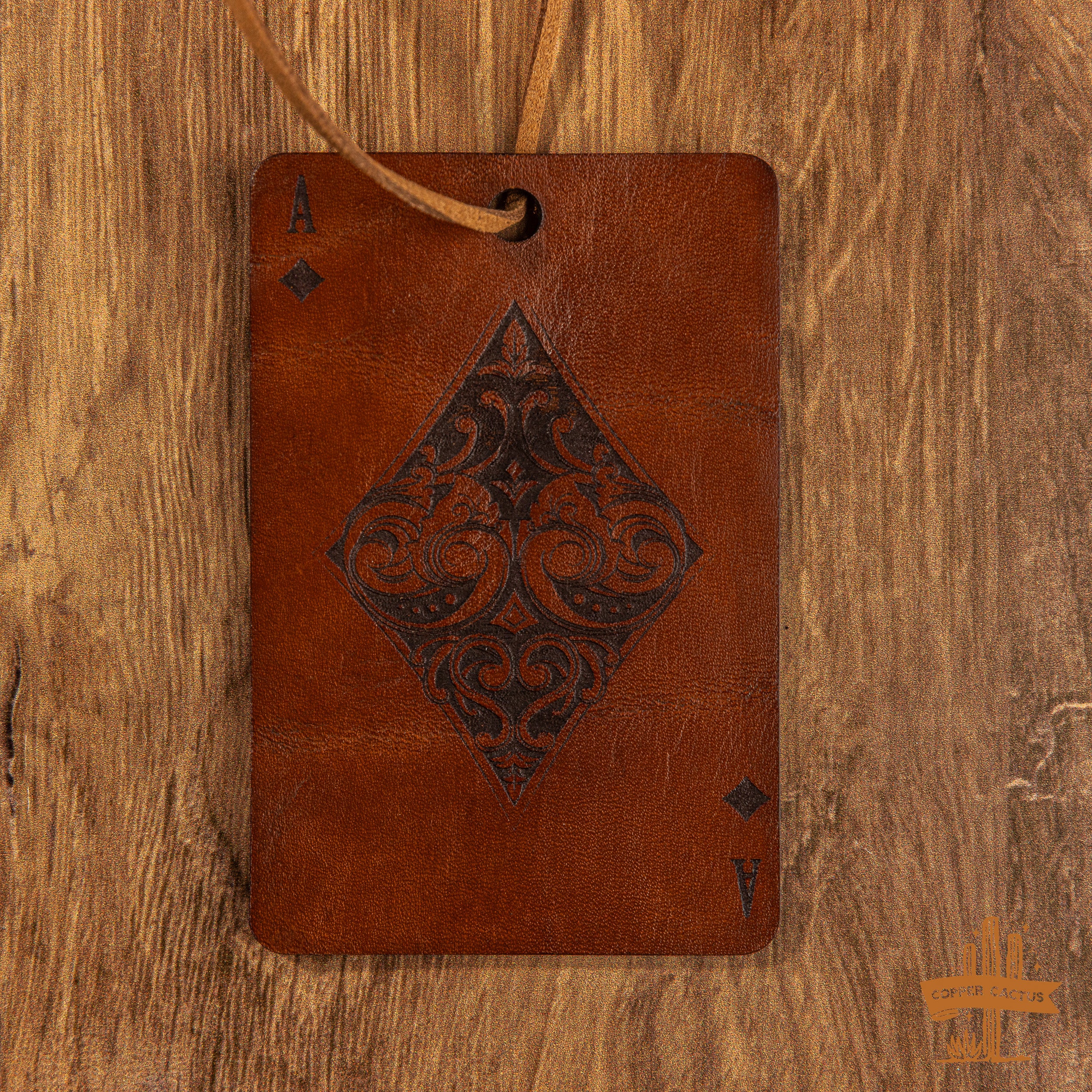 Leather Car Freshie | Aces