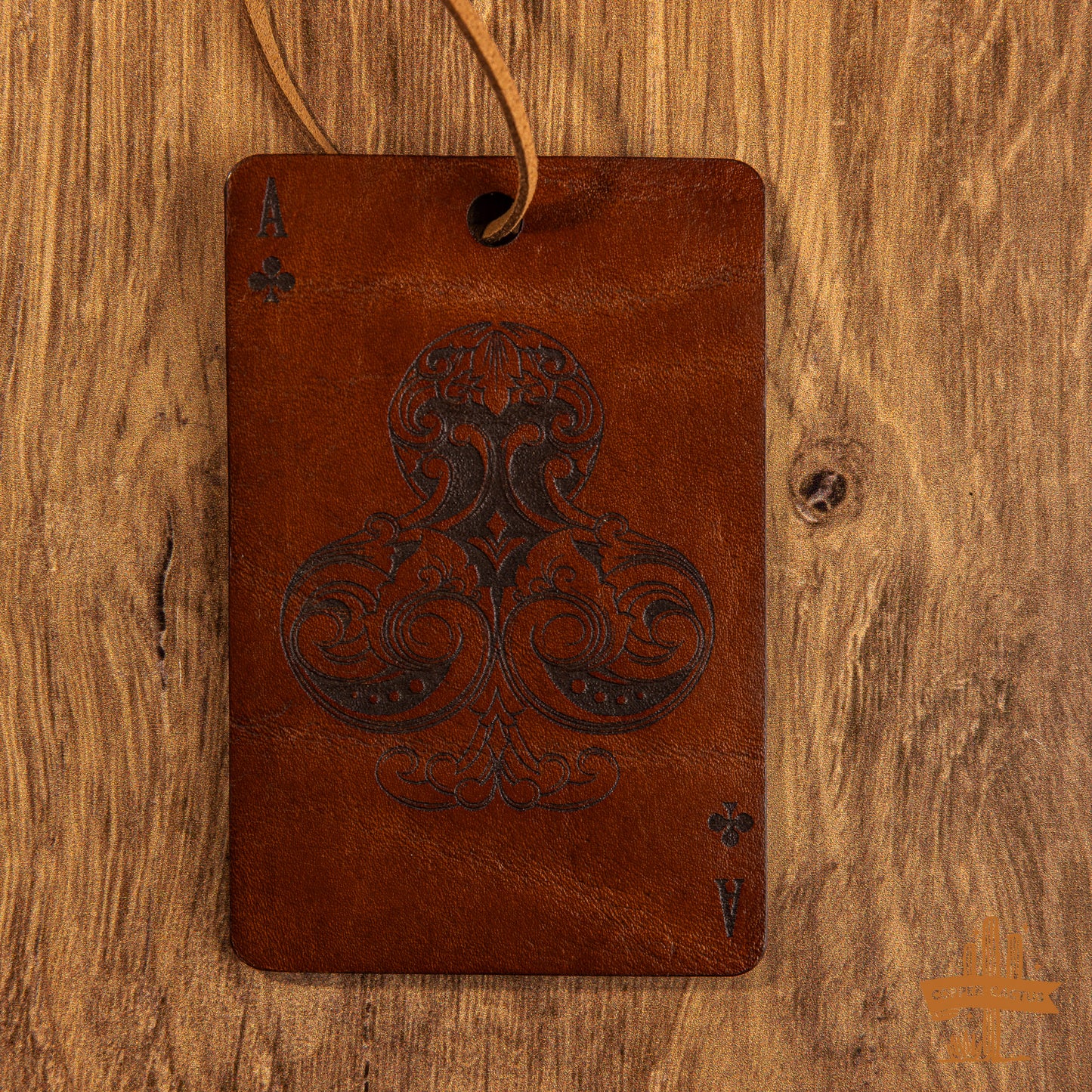 Leather Car Freshie | Aces