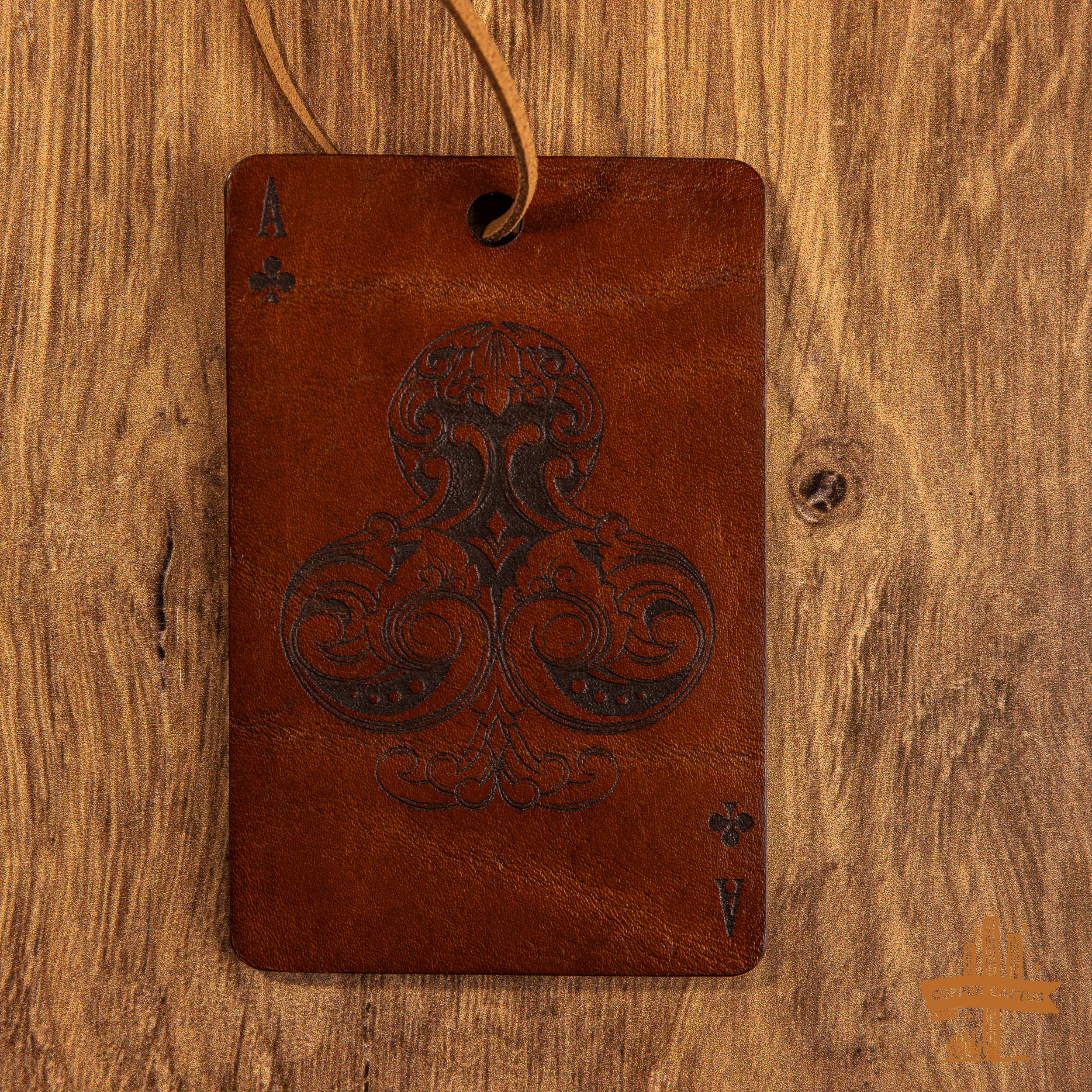 Leather Car Freshie | Aces