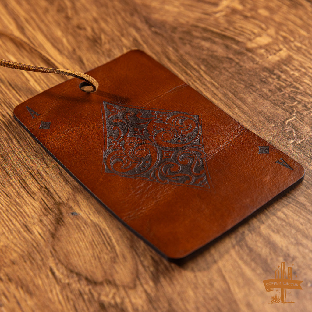 Aces | Leather Car Freshie