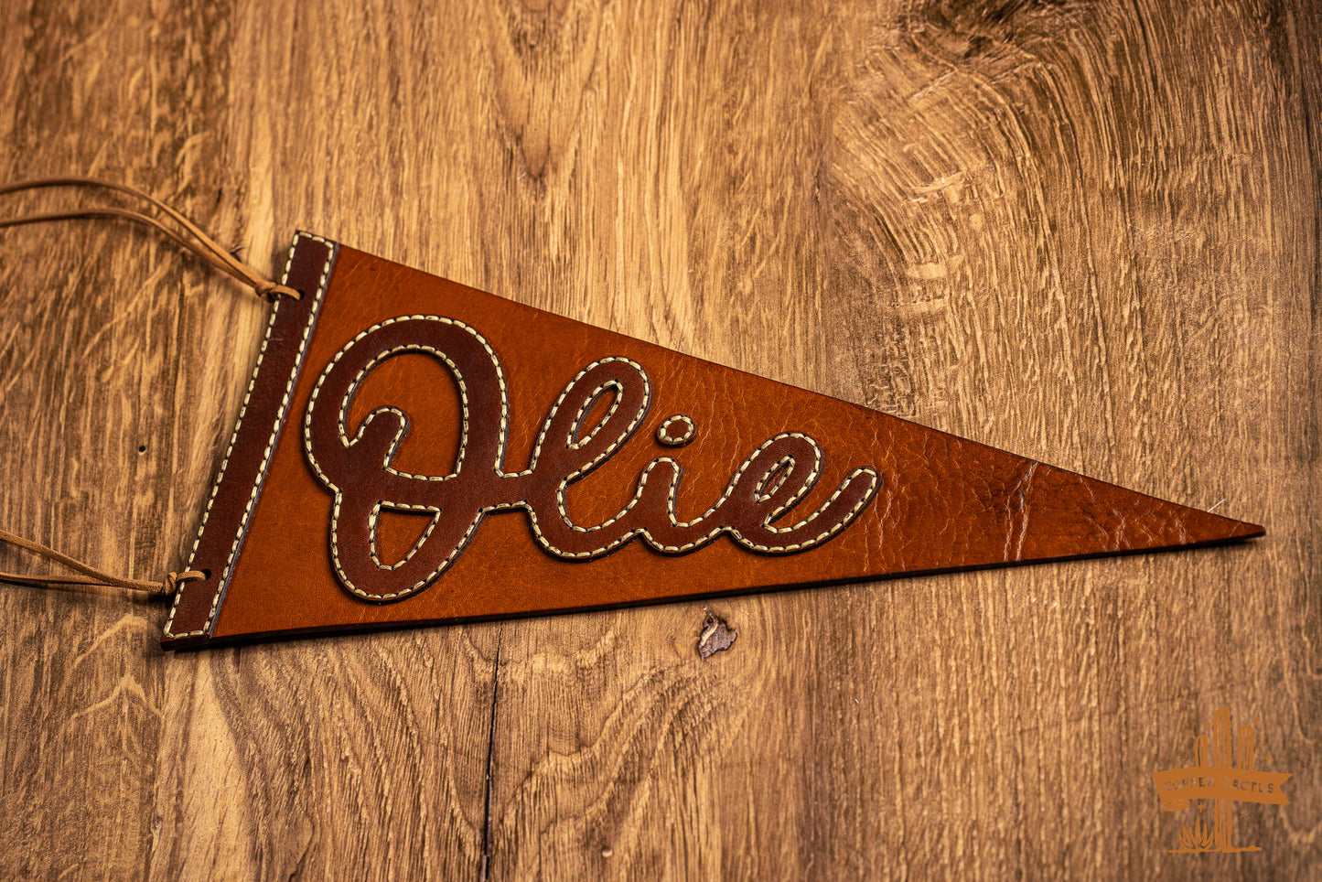 Personalized Leather Pennant