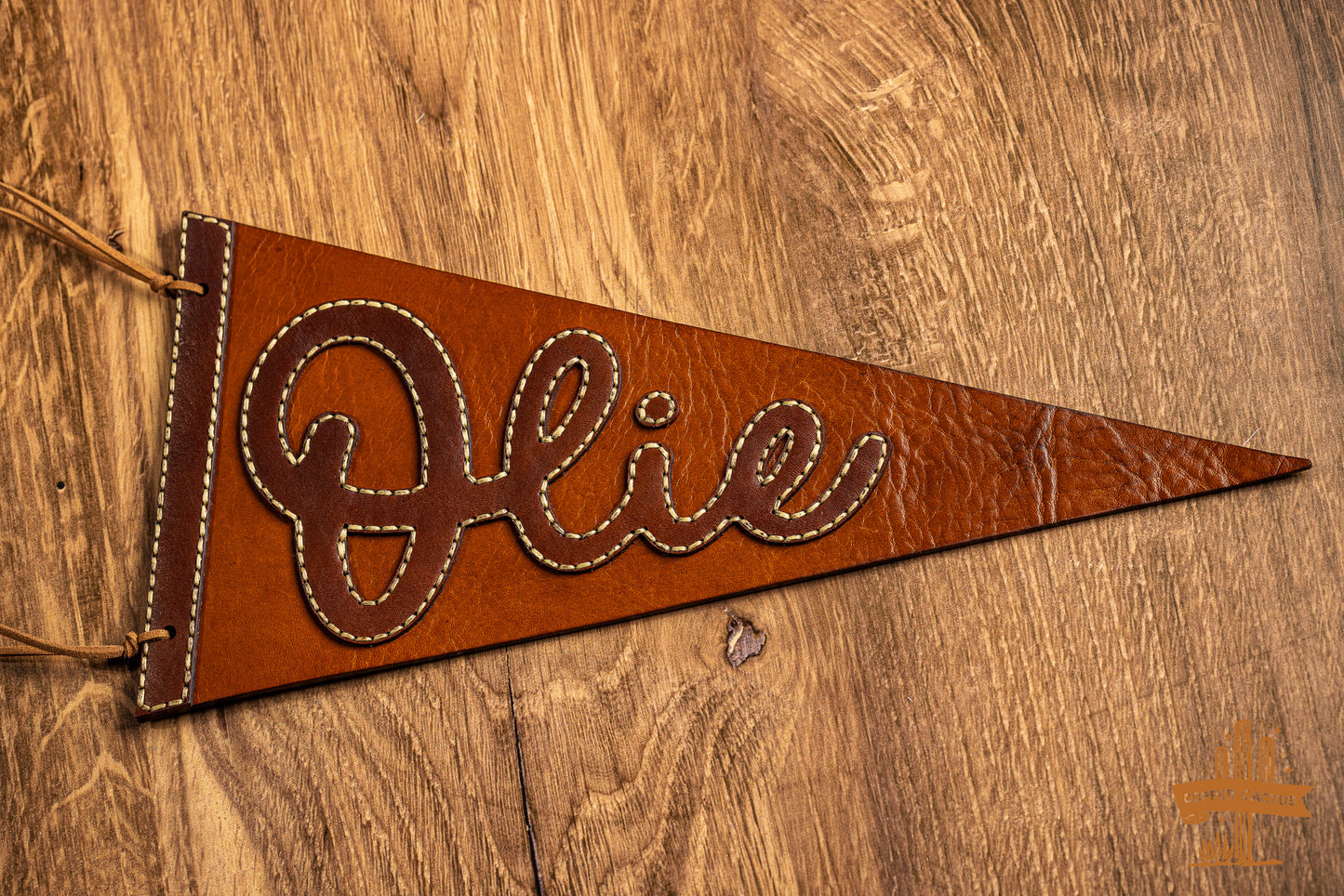 Personalized Leather Pennant