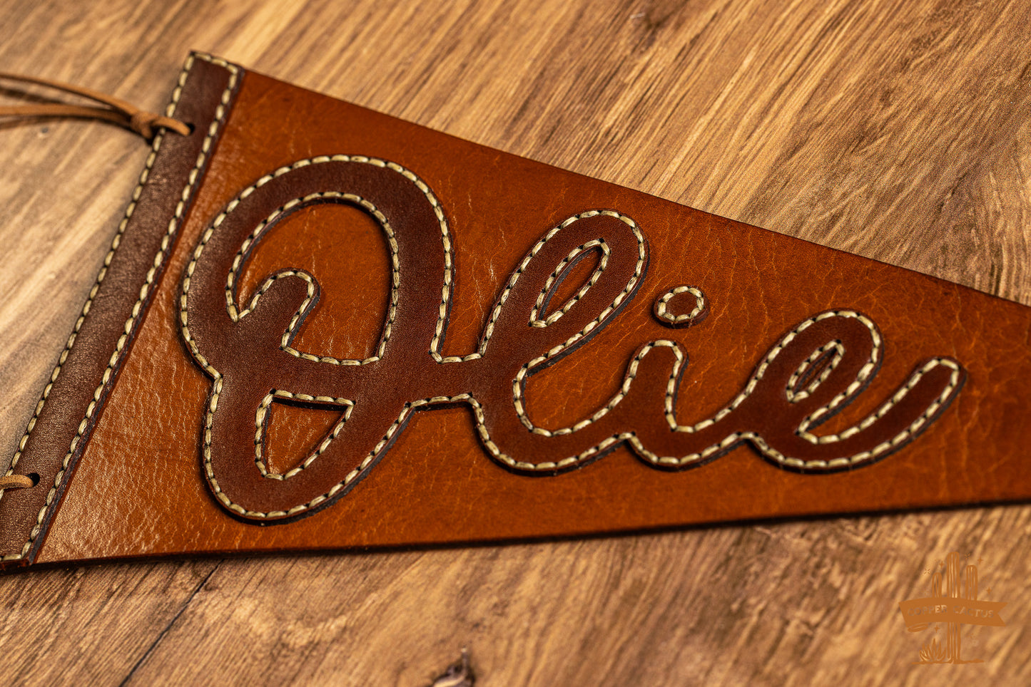 Personalized Leather Pennant