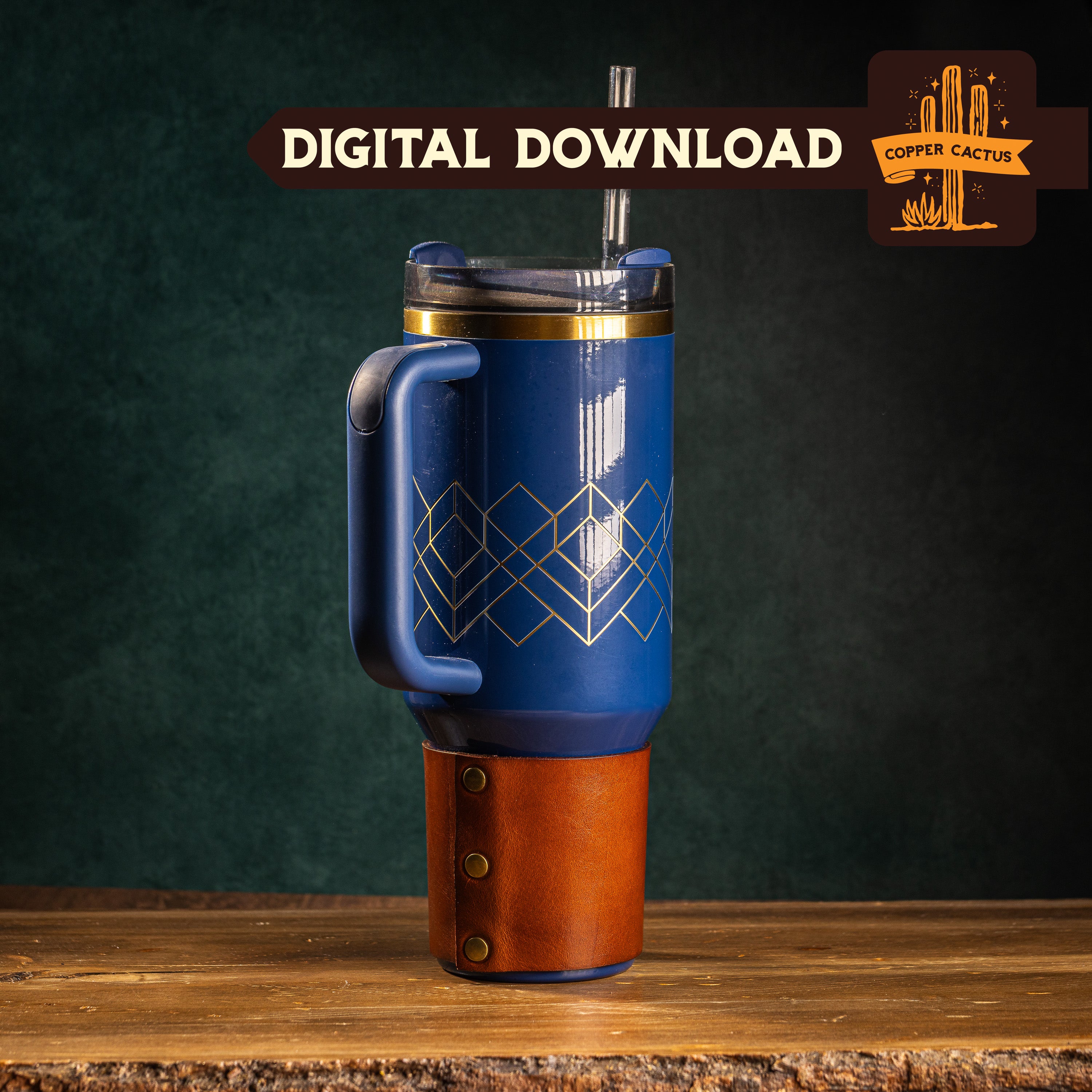 Stanley 40oz Tumbler BOTTOM Wrap - Laser File - Digital Download