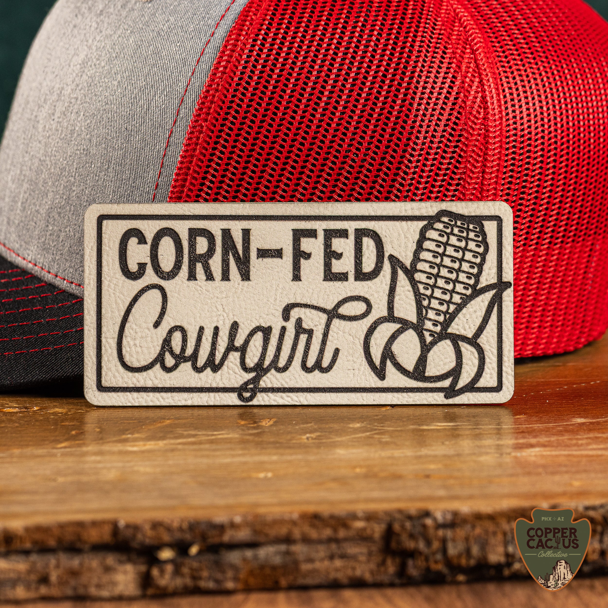 Corn-fed Cowgirl | Leatherette Patch