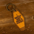 'Should Have Been A Cowboy' | Leather Motel Style Keychain