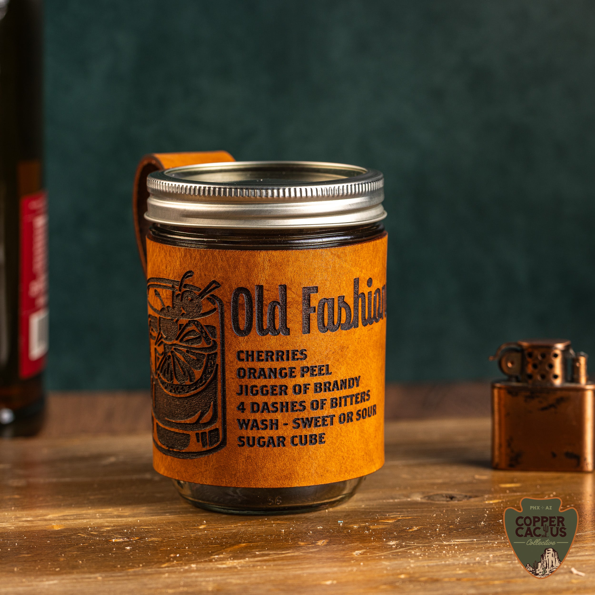 Crafted with Copper Cactus: Leather Mason Jar Mug Wrap Workshop