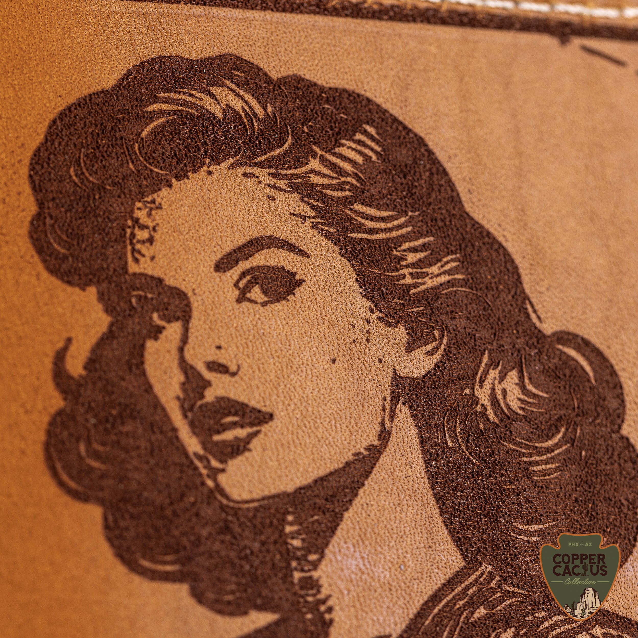 Tally Book Cover - Pin-Up Woman with Pump Jack