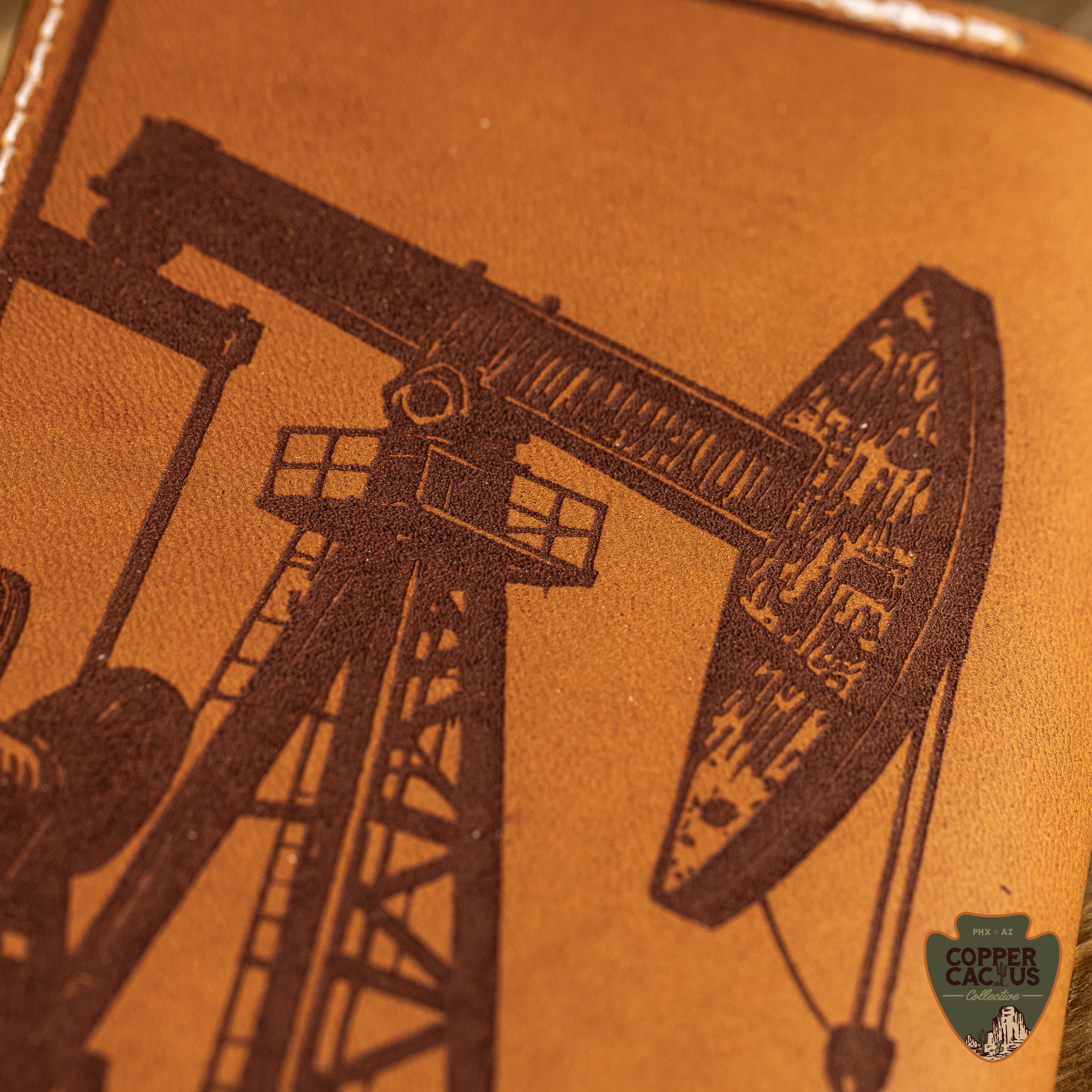Tally Book Cover | Pin-Up Woman with Pump Jack