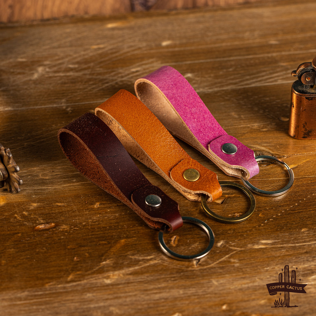Minimalist Leather Key Loop