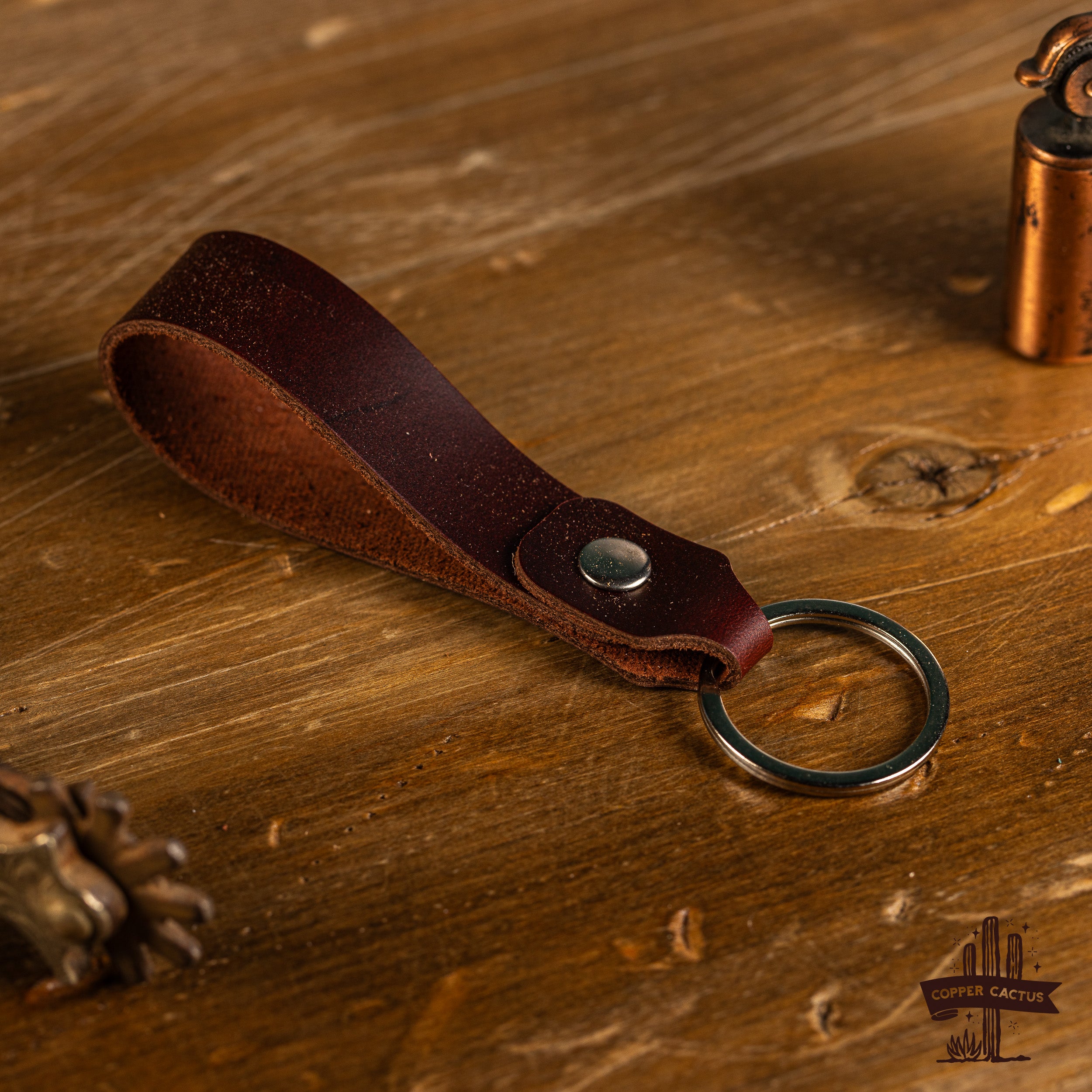 Minimalist Leather Key Loop