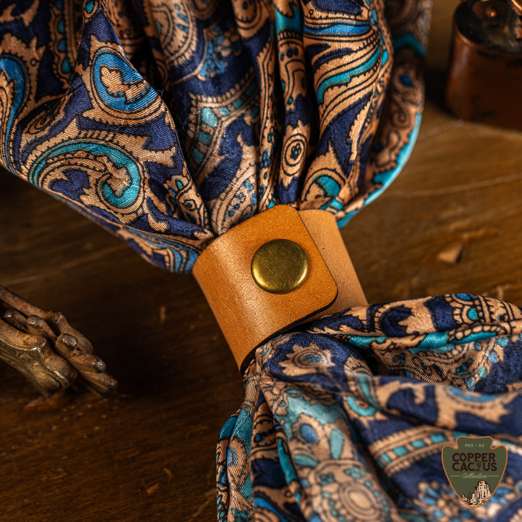 Leather Scarf or Bandana Slide