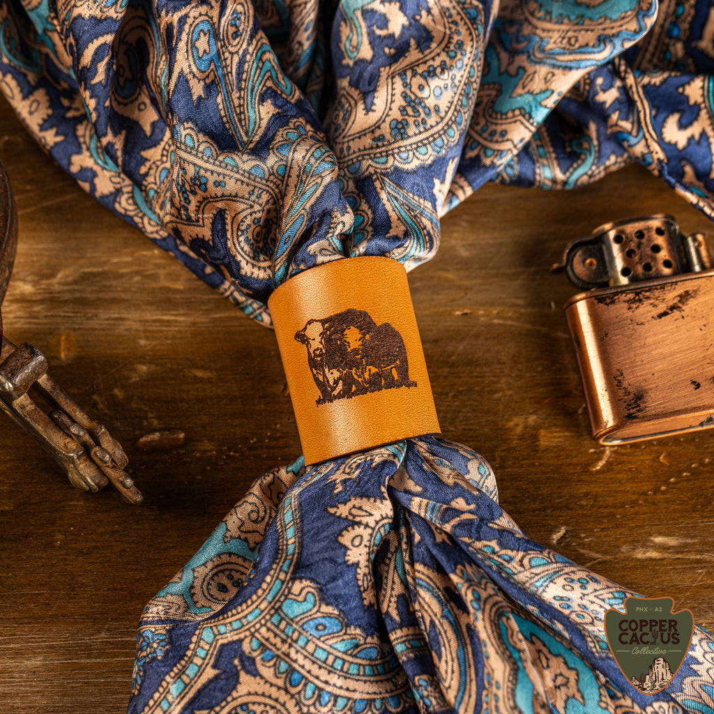 Leather Scarf or Bandana Slide