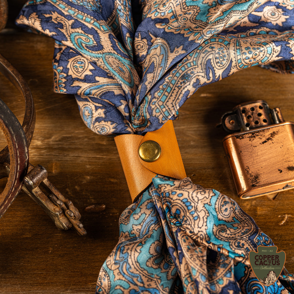 Leather Scarf or Bandana Slide