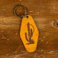 Saguaro | Leather Motel Style Keychain