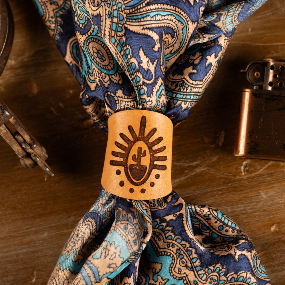 Leather Scarf or Bandana Slide