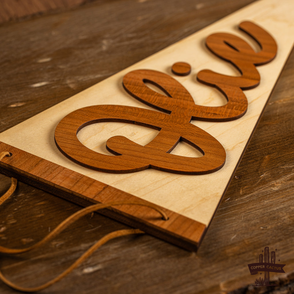 Wooden Name Pennants - Personalized Gifts