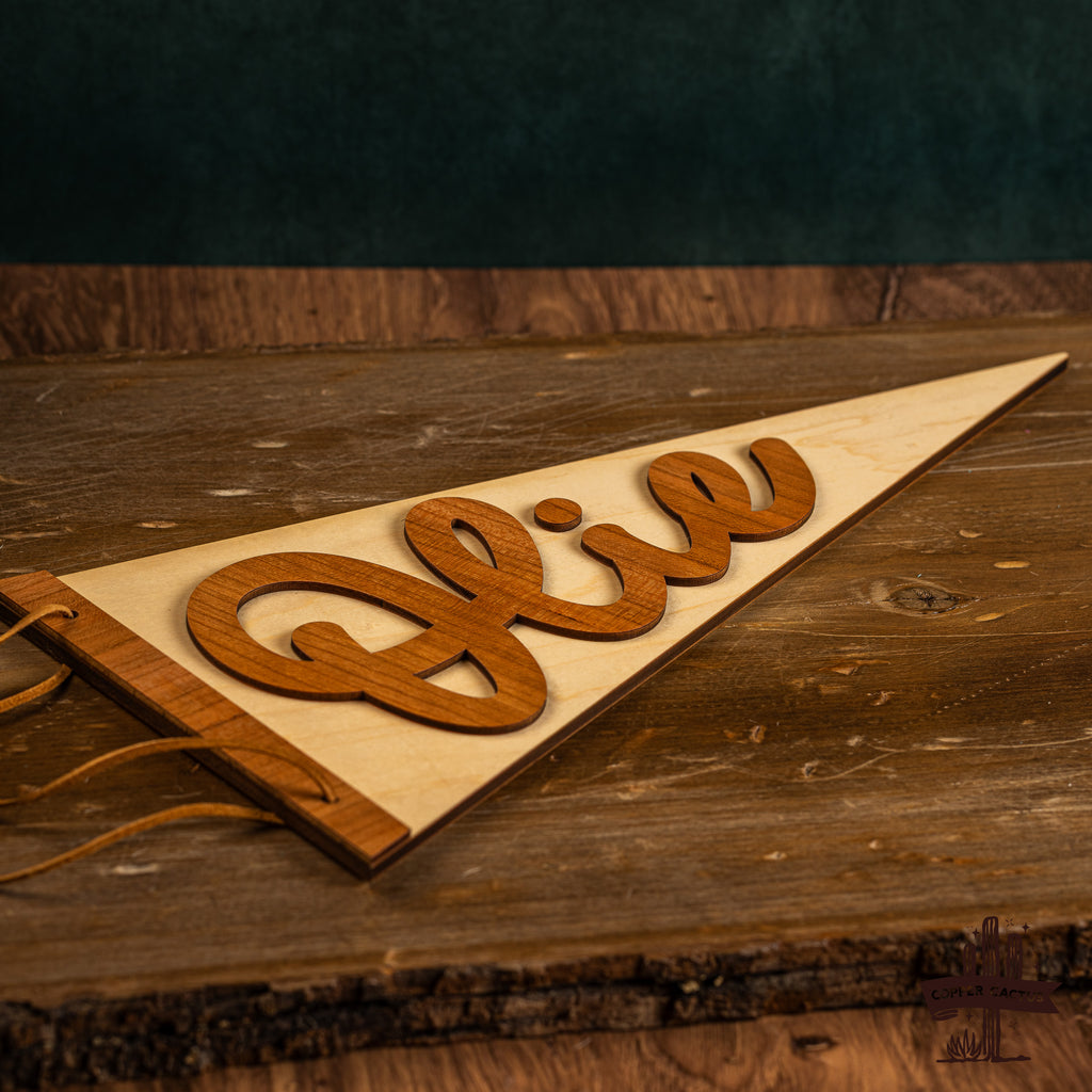 Wooden Name Pennants - Personalized Gifts
