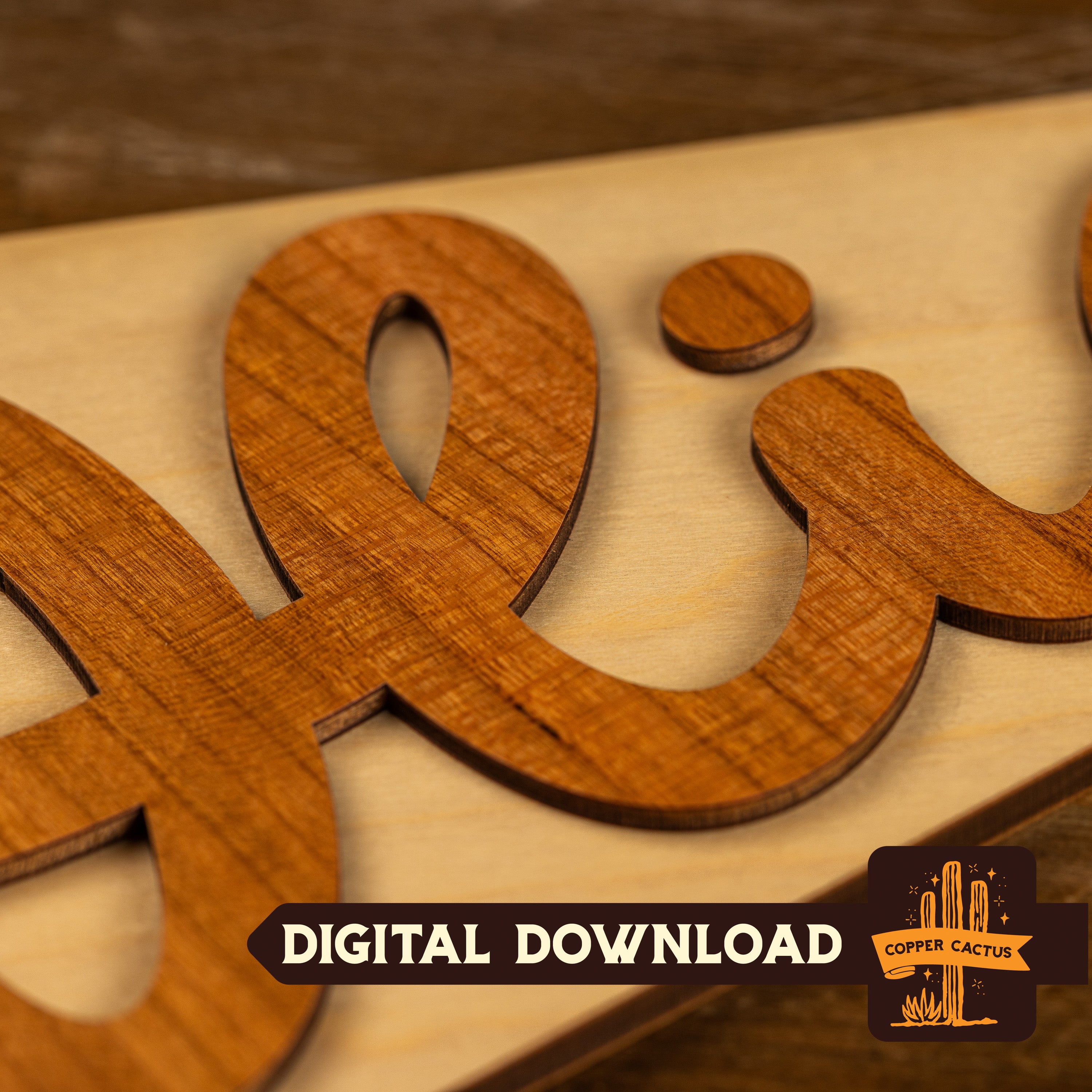 Wood Name Pennant Laser Cut File
