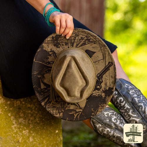 Wide Brim Arrowhead Felt Hat