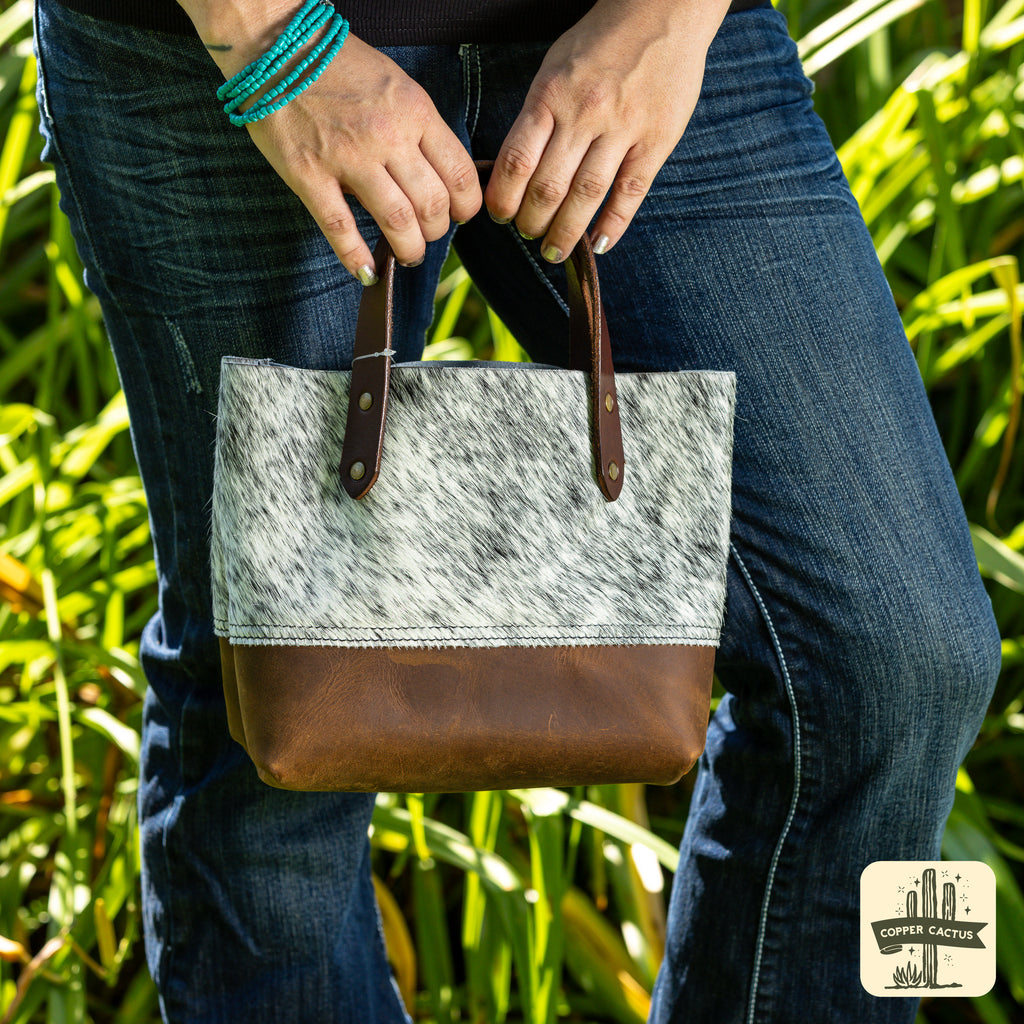 Hair-on Cowhide Tote Bag