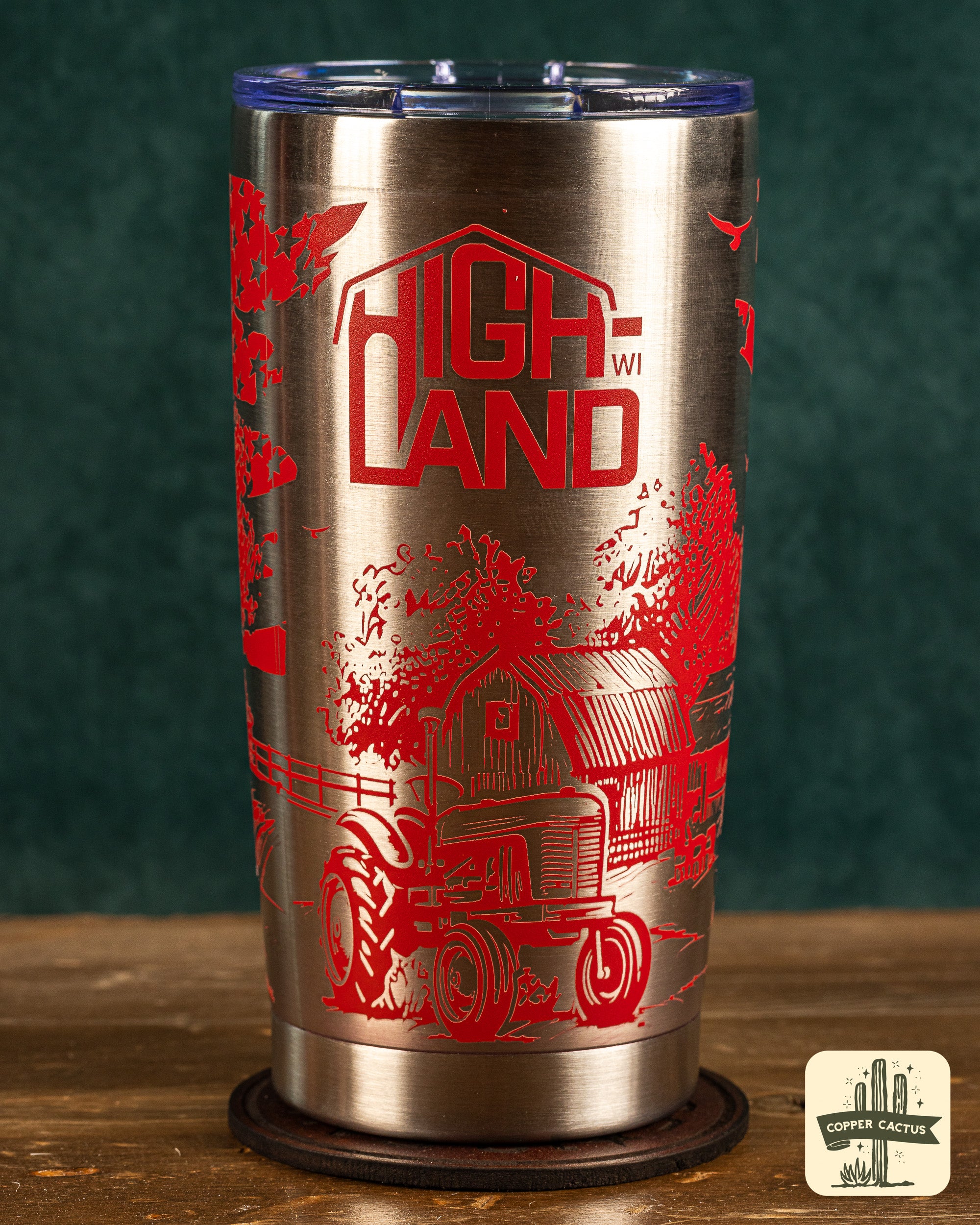 USA Farm Full-Wrap Engraved Tumbler