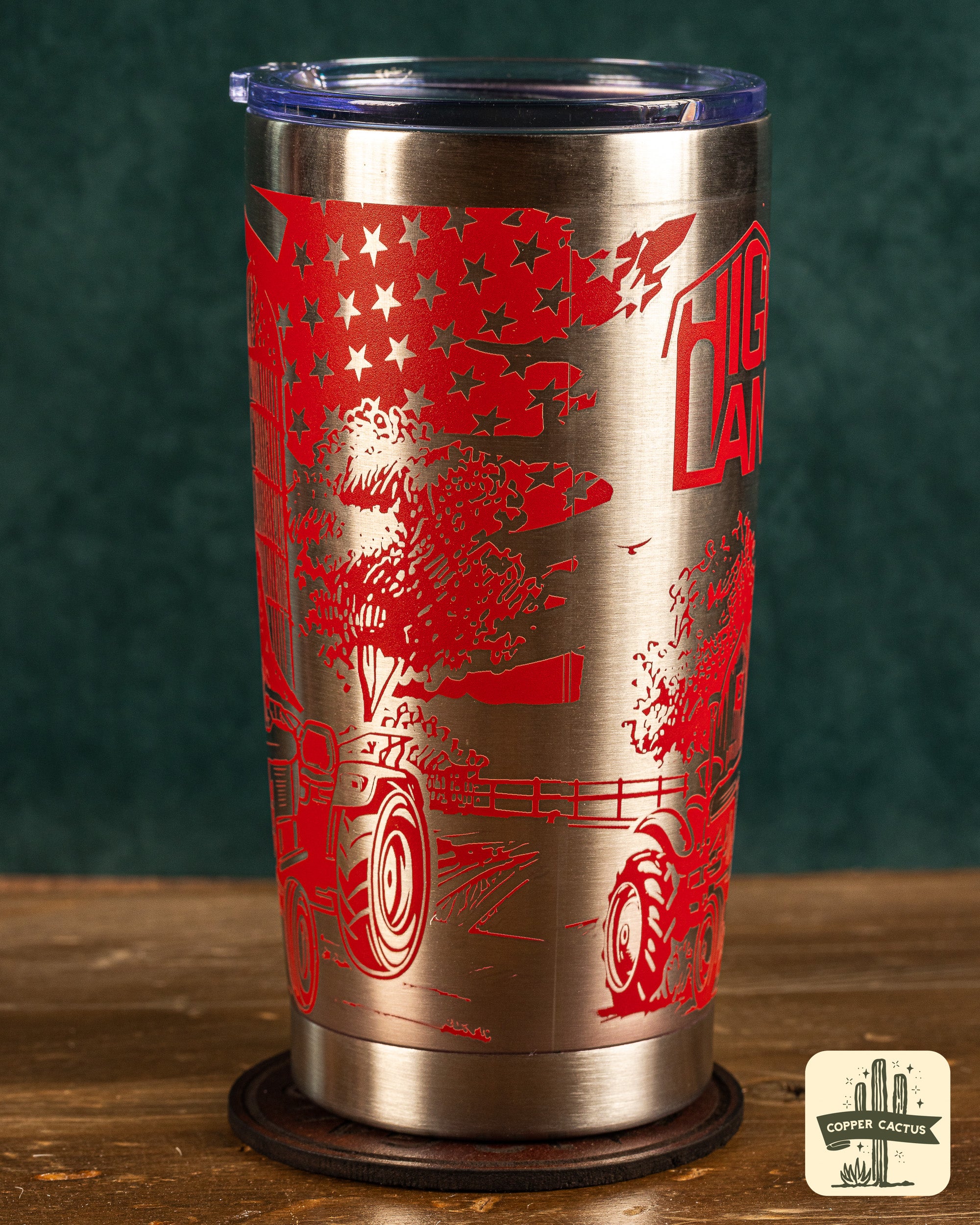 USA Farm Full-Wrap Engraved Tumbler