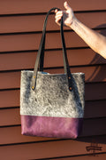 Hair-on Purple Tote