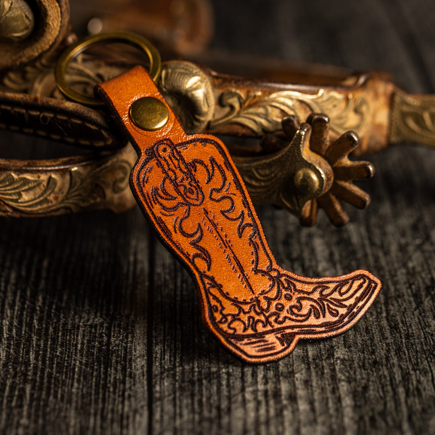 Cowboy Boot Keychain