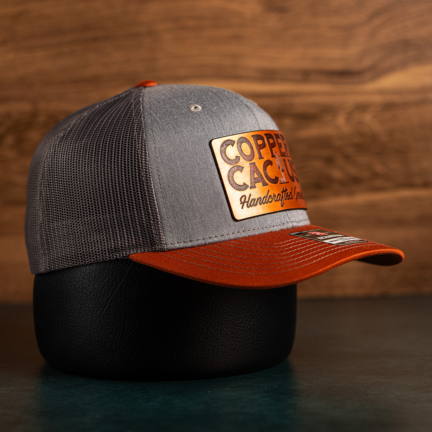 Copper Cactus Copper Leather | Trucker Hat