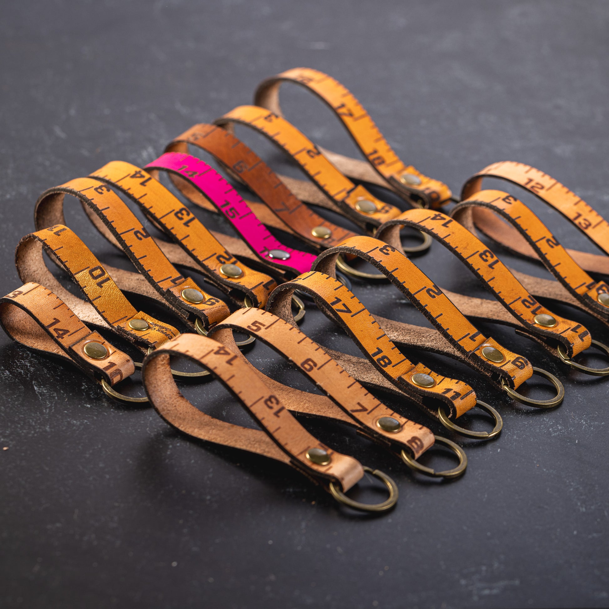 Every Inch Counts! Scrap Leather Keychain – Copper Cactus Collective